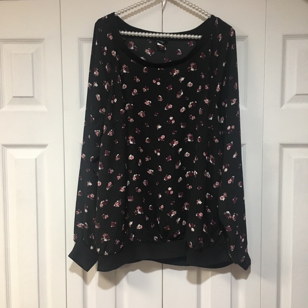 torrid floral long sleeve top plus size 2x women
